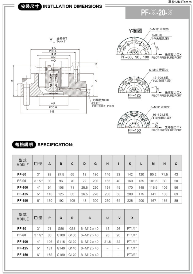 PF系列充液閥